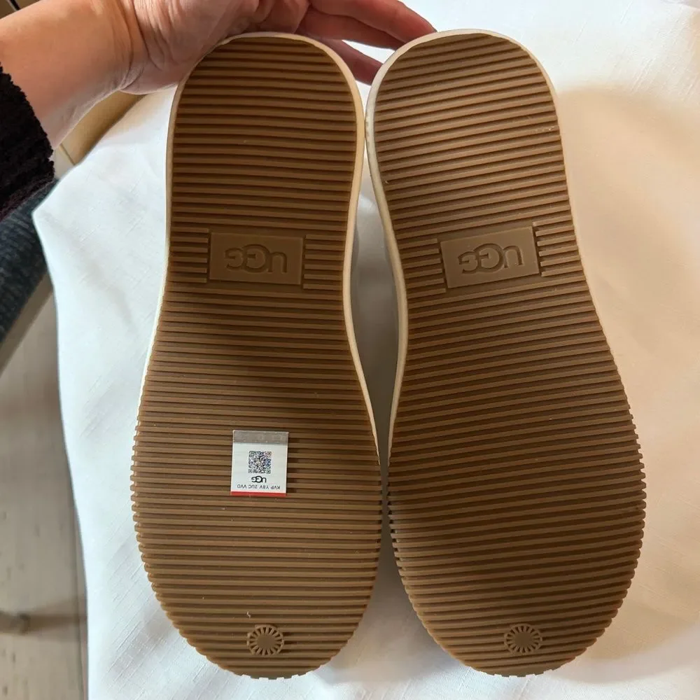 UGG Women's Cream and Brown Platform Shoes